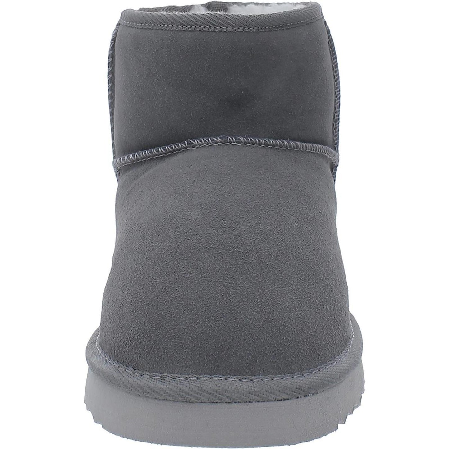Nature Wind Womens Gray Faux Fur Lined Ankle Booties 7 Medium (B,M)