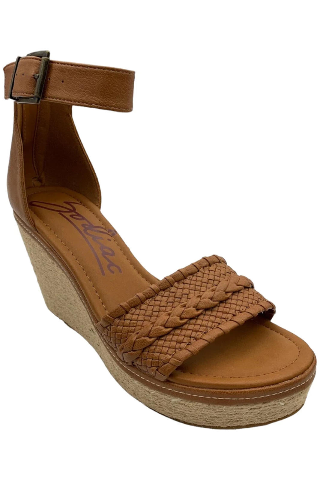 Zodiac Womens Sabeen Braided Espadrilles 9.5 Medium (B,M) / Carmel PU