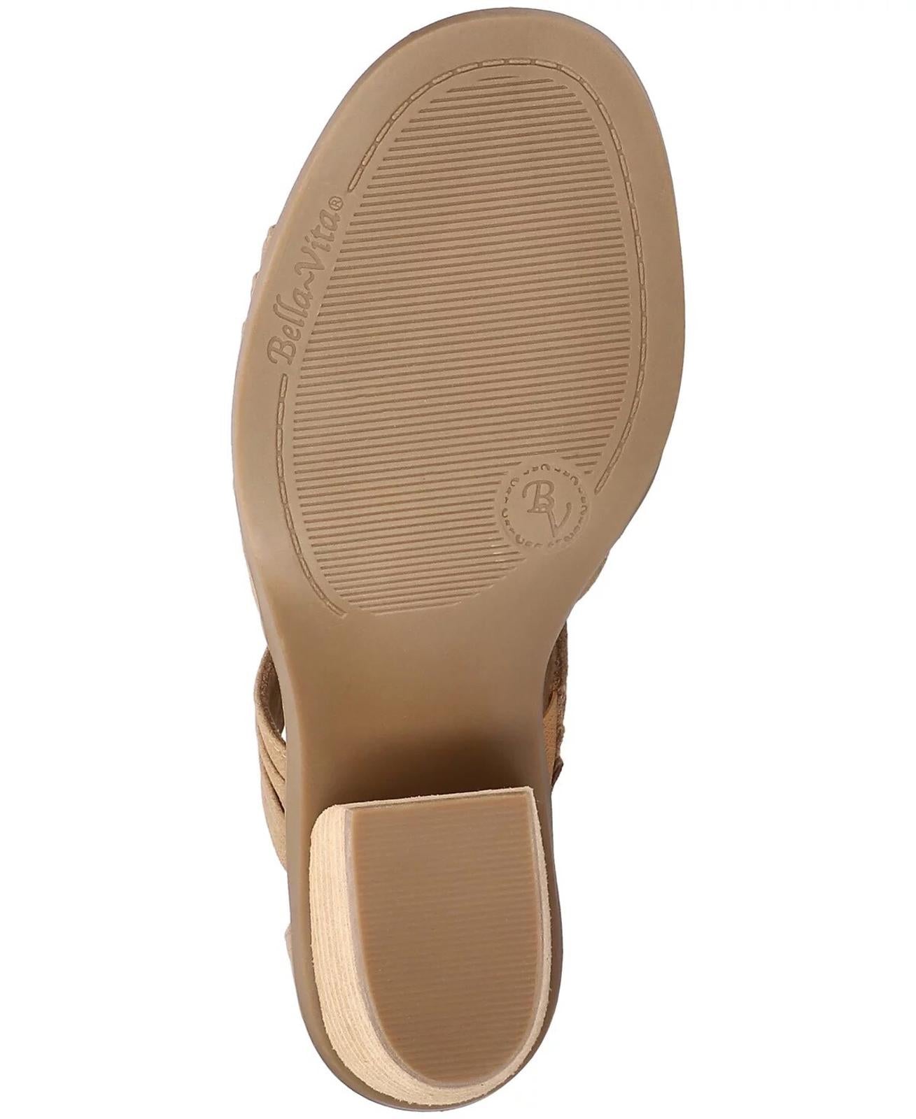 Sandalias de gladiador con cremallera Bella Vita para mujer, 9.5 estrechas (AA, N) / Bronceado