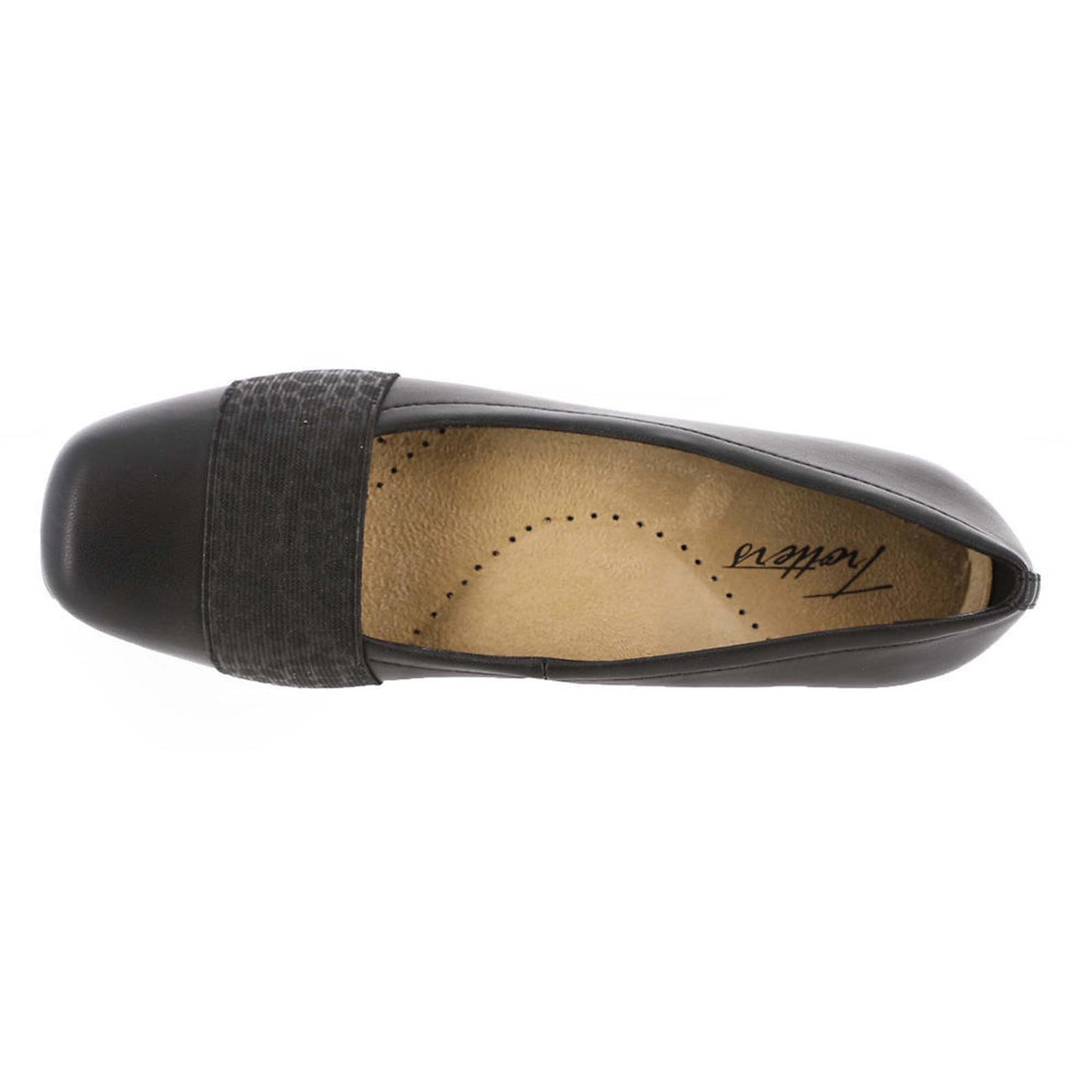Trotters Womens Samantha Flats 8.5 Narrow (AA,N) / Black/Croc