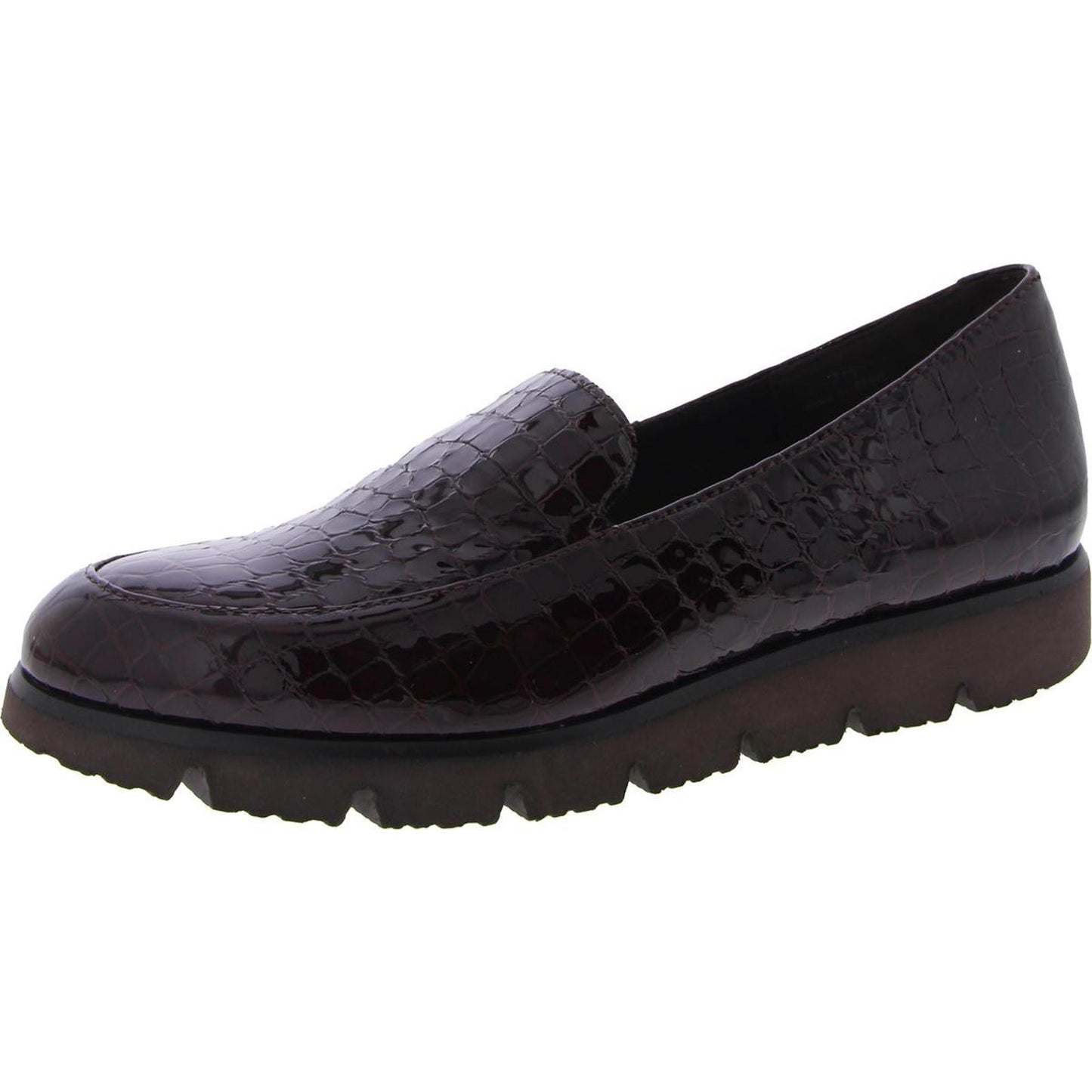 VANELi Womens Jimmy Brown Faux Leather Loafers Shoes 7 Narrow (AA,N)