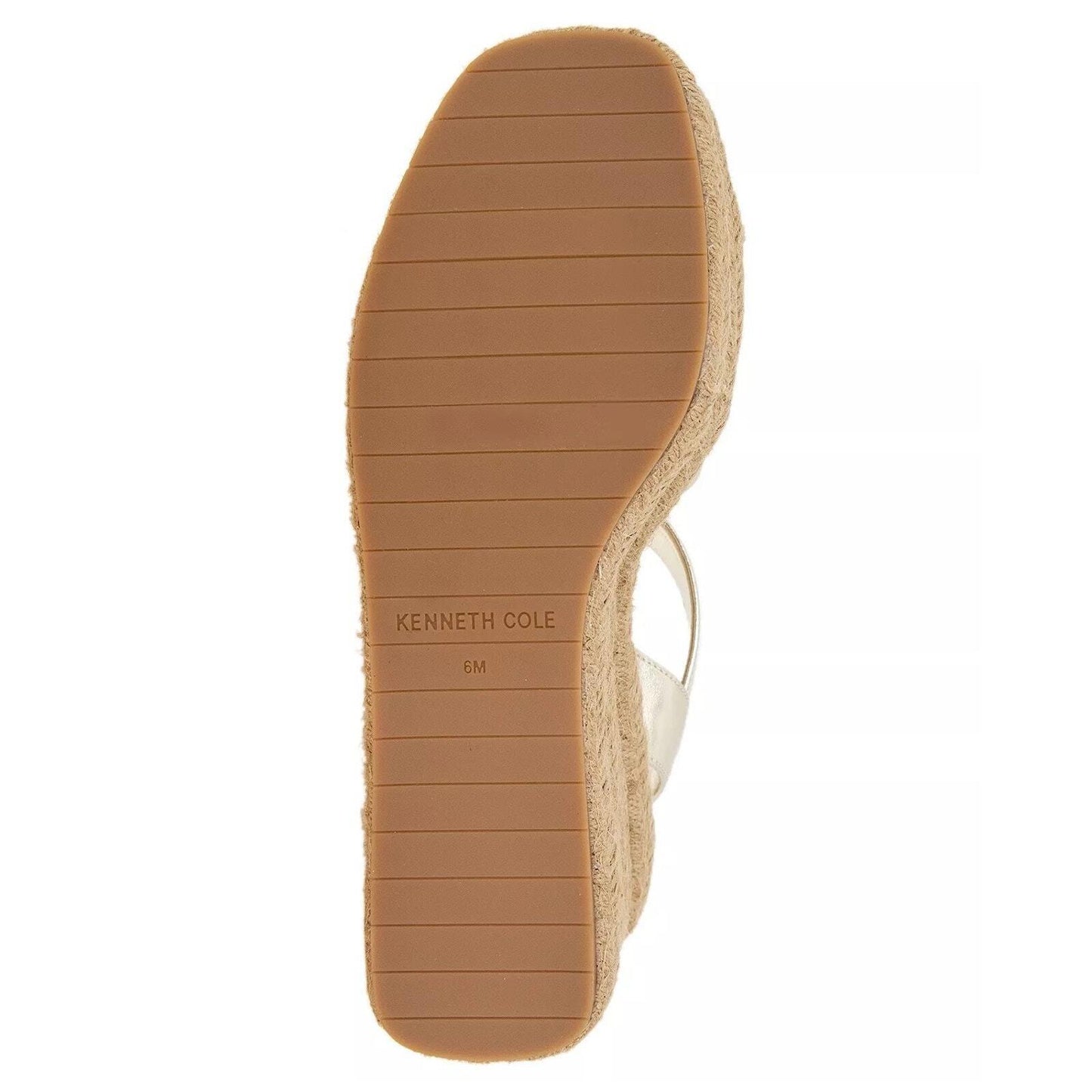 Kenneth Cole NY - Alpargatas con tira al tobillo para mujer, talla Shelby, dorado claro, talla 9.5 m