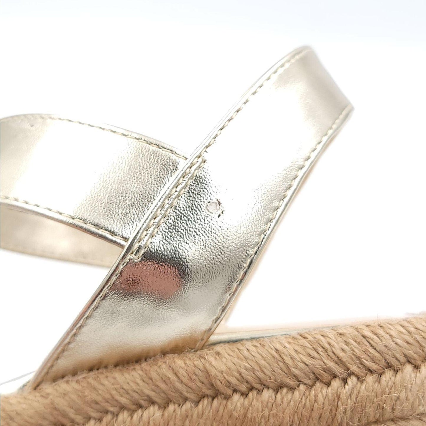 Kenneth Cole NY - Alpargatas con tira al tobillo para mujer, talla Shelby, dorado claro, talla 9.5 m