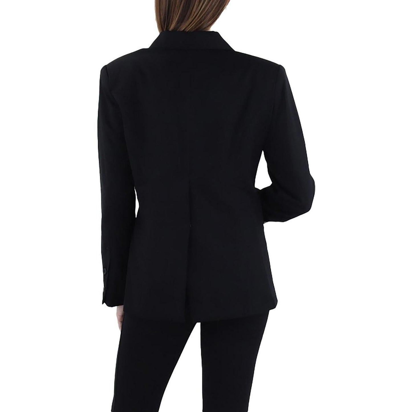 Gracia Womens Black Suit Separate Office One-Button Blazer Jacket M
