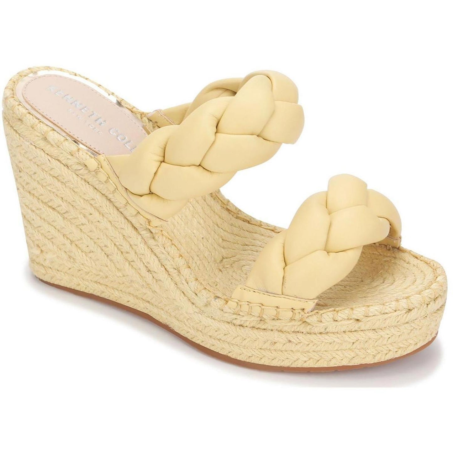 Kenneth Cole New York Womens Olivia Braid Wedge Sandals 7.5 Medium (B,M)