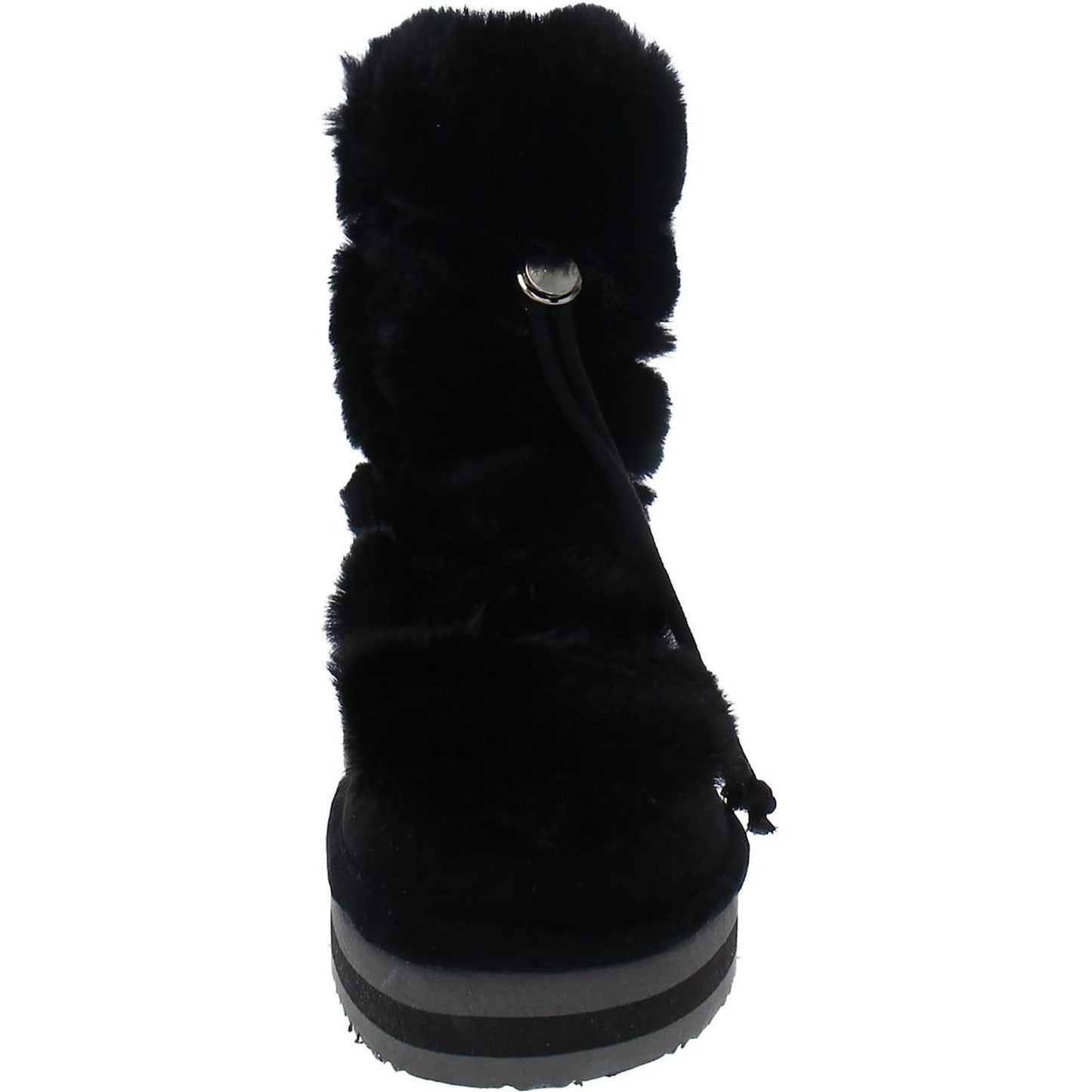 Sun + Stone Womens Remii Faux Suede Fuzzy Winter & Snow Boots Shoes 7
