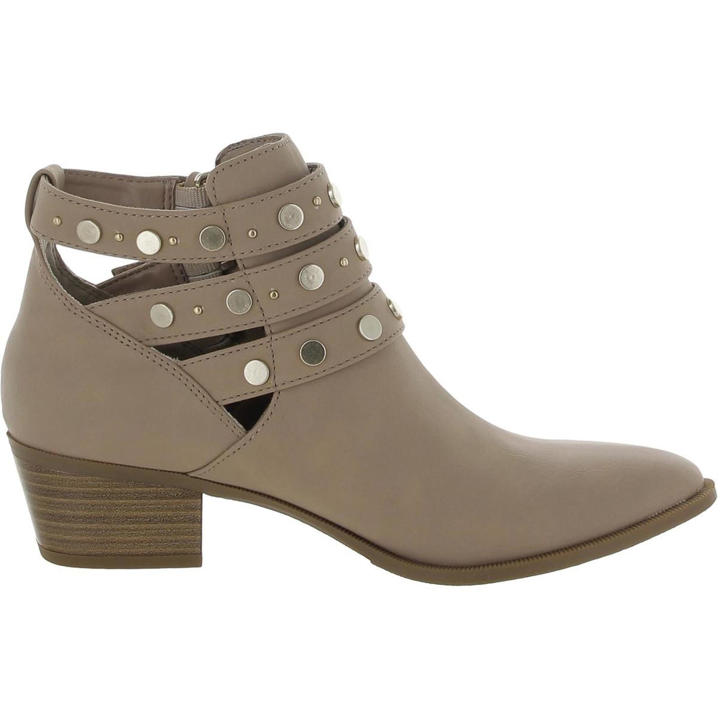 Circus by Sam Edelman Womens Henna Faux Leather Studded Ankle Boots