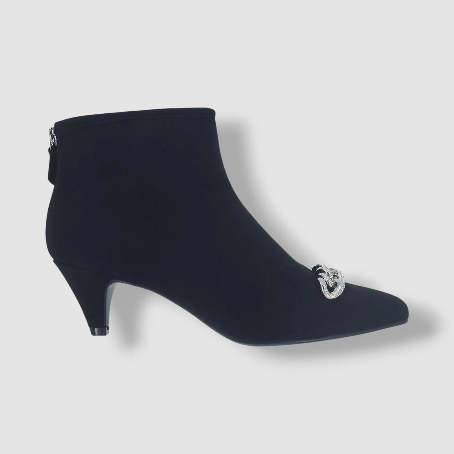 Botines elásticos con cadena Elicia negros para mujer de Impo, talla 9