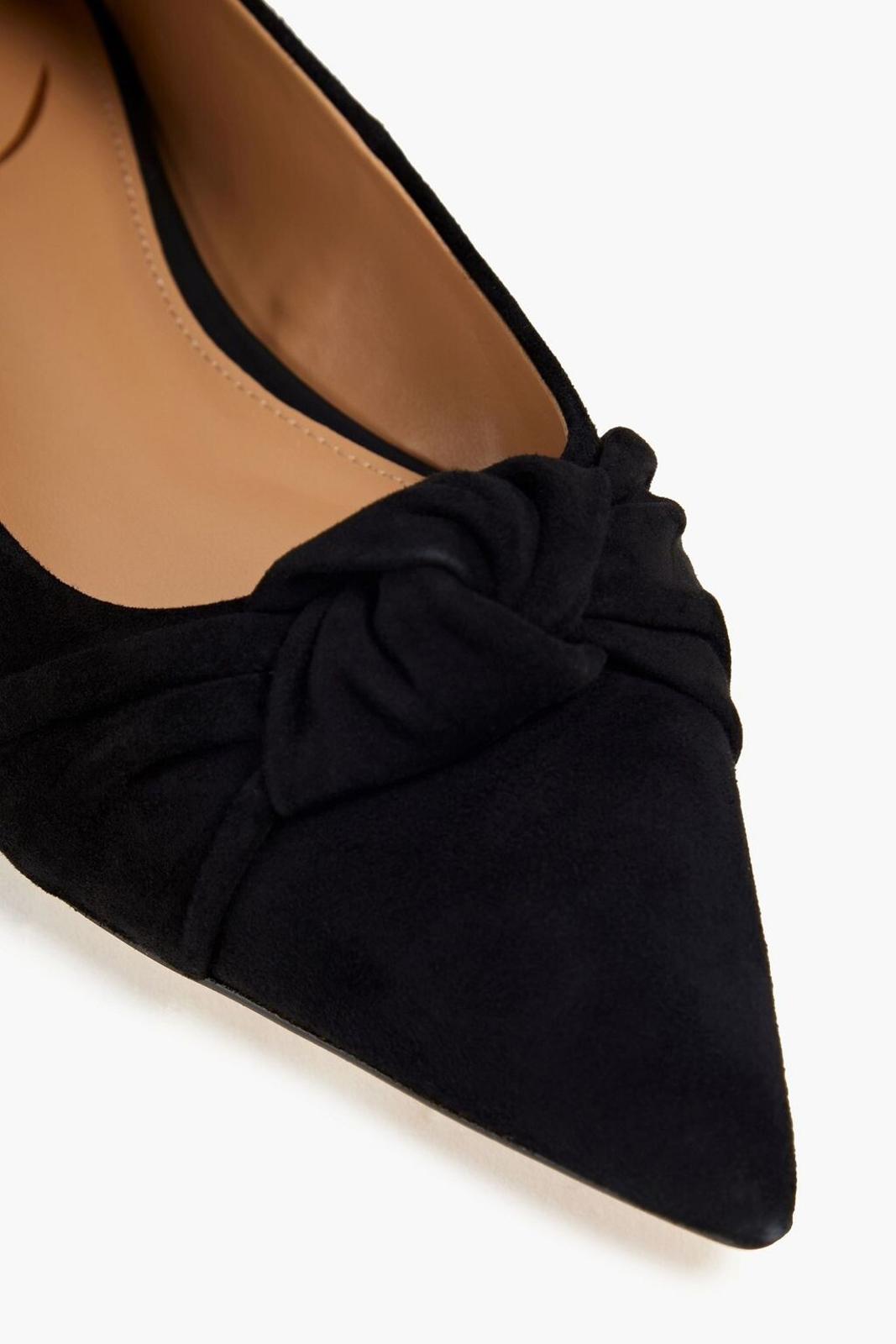 Sam Edelman Wheaton Black Suede Fashion Slip On Pointed Toe Ballet Flats 9.5M