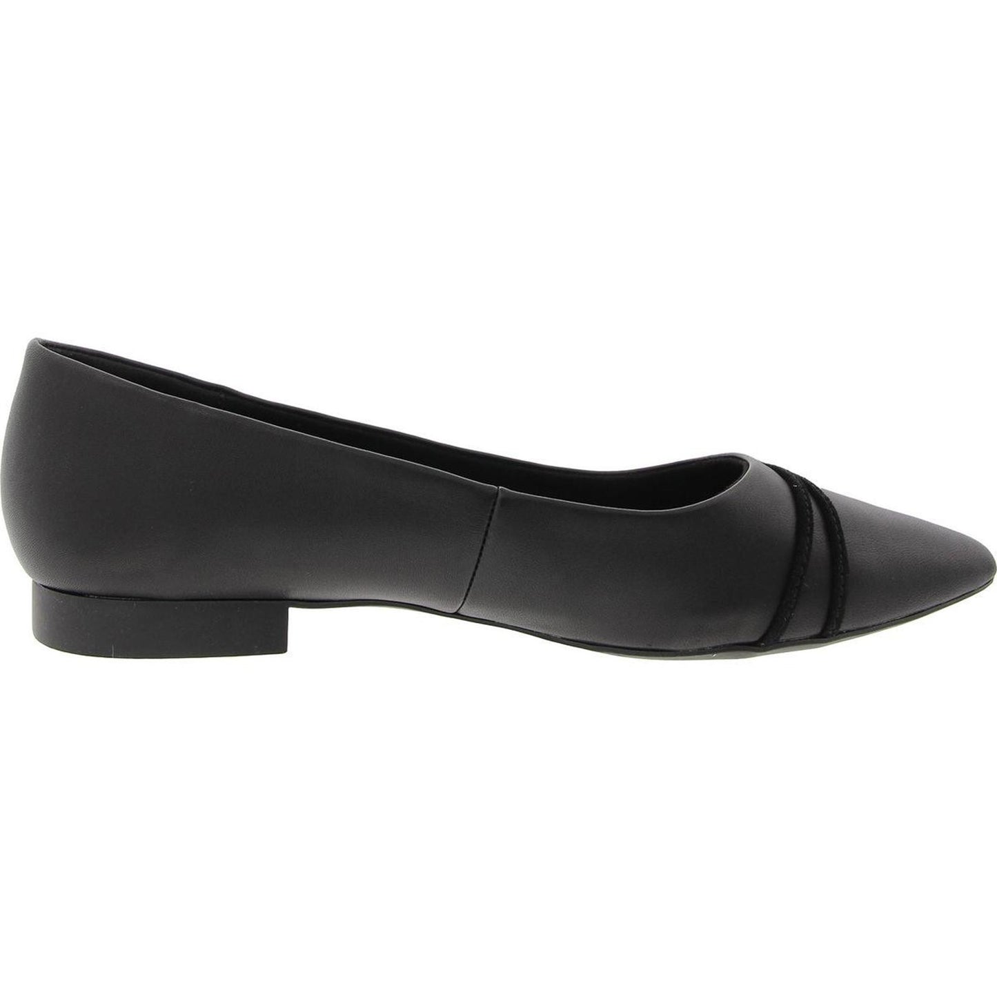 Bella Vita Rhea - Zapatos planos lisos para mujer, talla 7.5 mediana (B,M) / Cuero negro