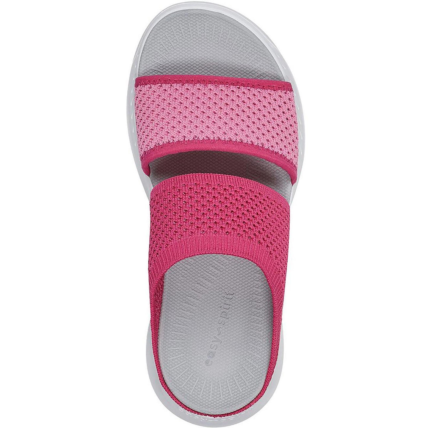 Easy Spirit Womens Davera 2 Open Toe Slip On Slide Sandals 8 Medium (B,M) / Dark Pink