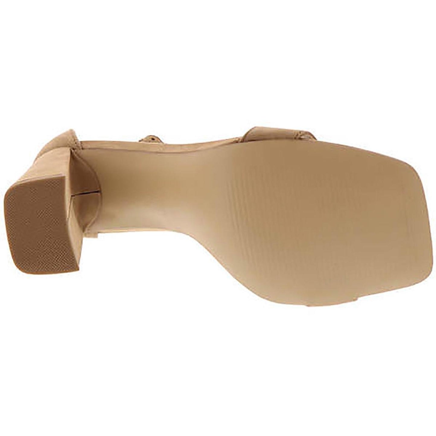 Steve Madden Womens Tiaa Block Heels 9.5 Medium (B,M) / Camel Nubuck