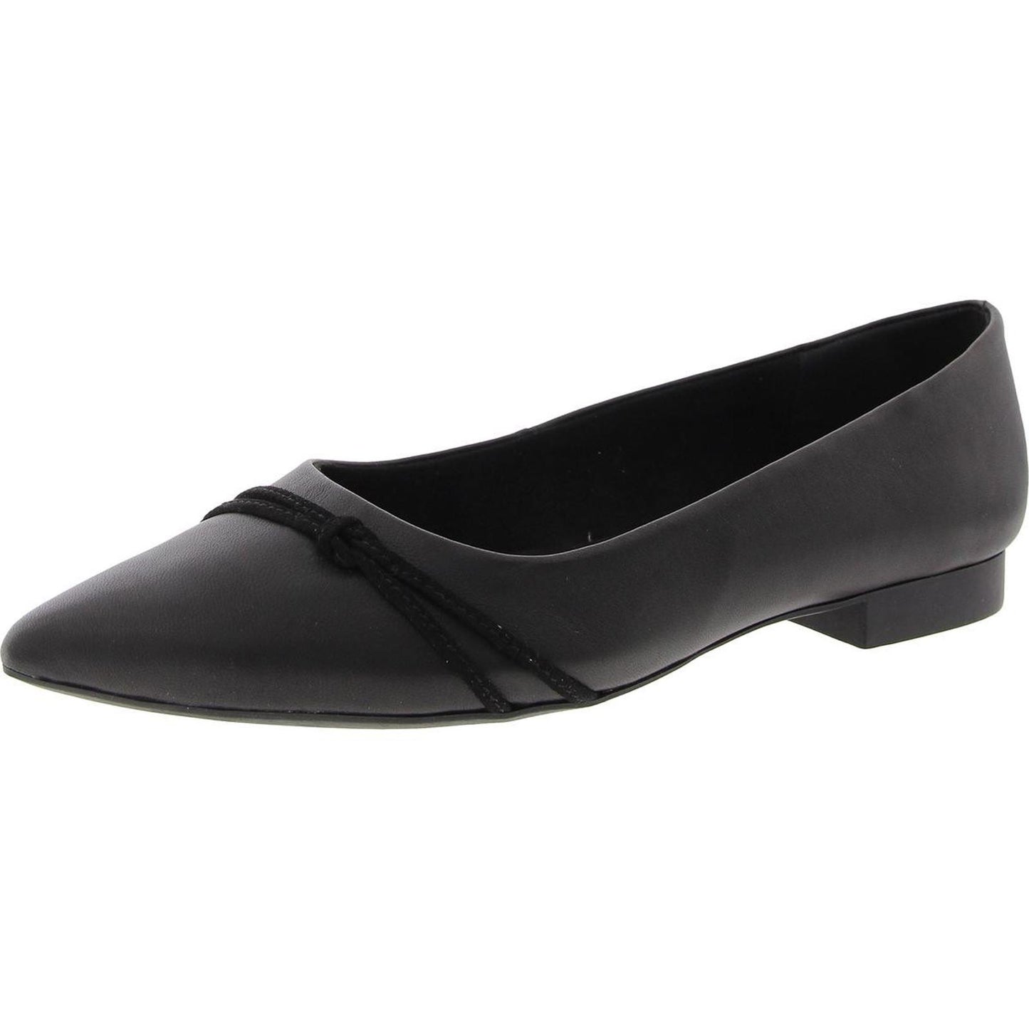 Bella Vita Rhea - Zapatos planos lisos para mujer, talla 7.5 mediana (B,M) / Cuero negro
