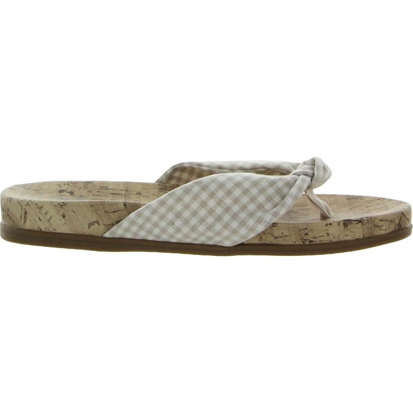 LifeStride Womens Happy Slip-On Cork Thong Sandals