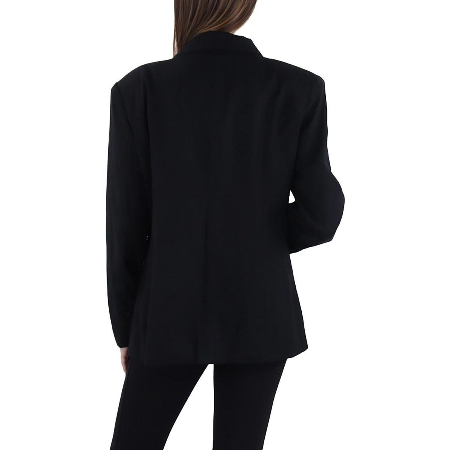 Gracia Womens Black Suit Separate Office One-Button Blazer Jacket M