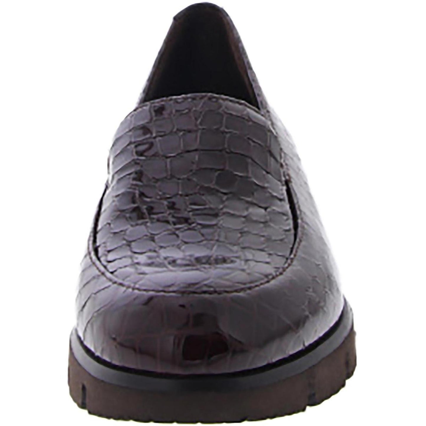 VANELi Womens Jimmy Brown Faux Leather Loafers Shoes 7 Narrow (AA,N)
