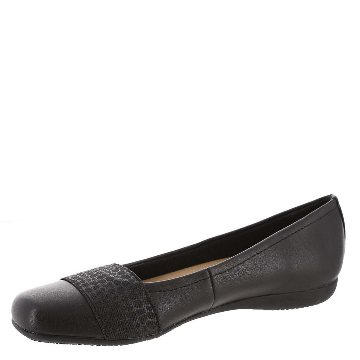 Trotters Womens Samantha Flats 8.5 Narrow (AA,N) / Black/Croc