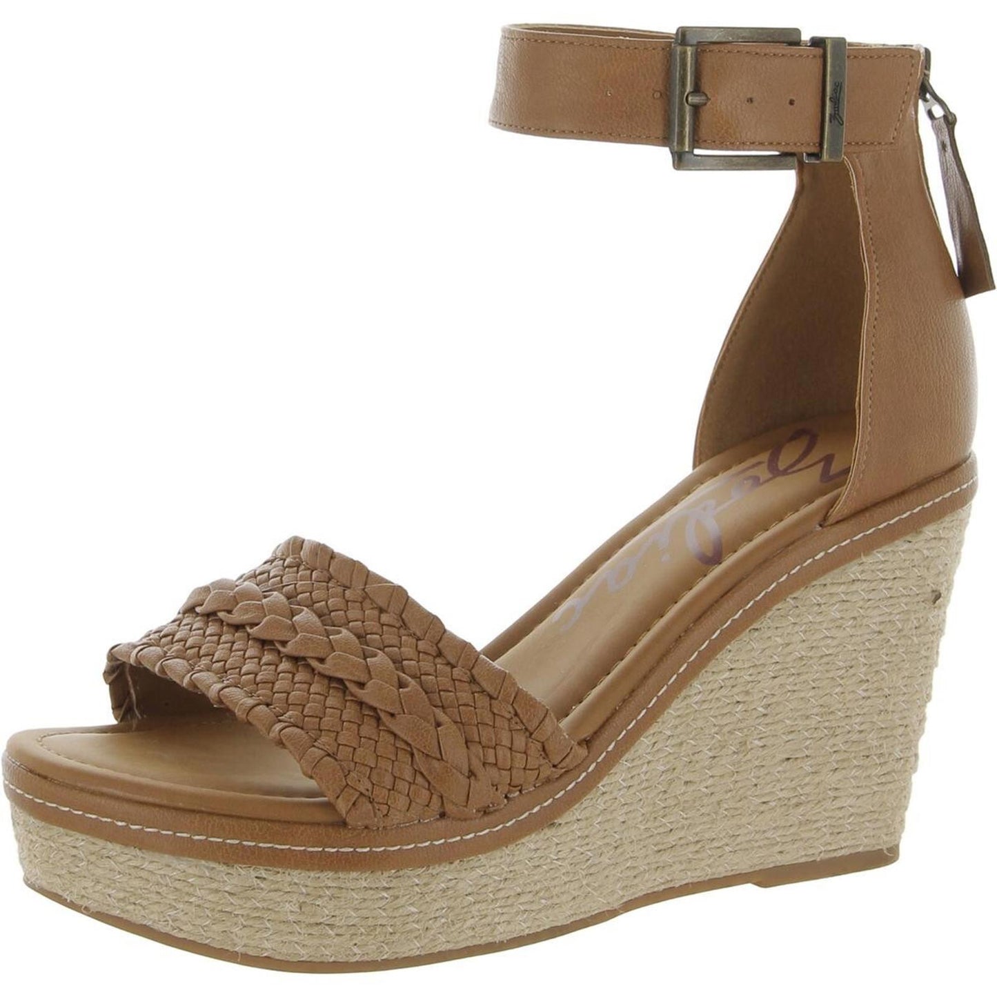 Zodiac Womens Sabeen Braided Espadrilles 9.5 Medium (B,M) / Carmel PU