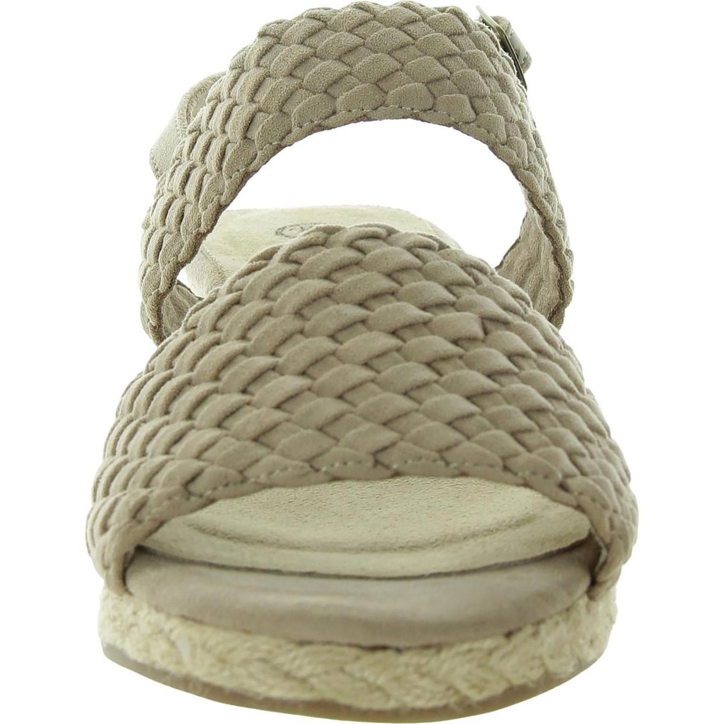 Bella Vita Womens Braided Faux Suede Wedge Sandals 9.5 Medium (B,M) / Light Tan