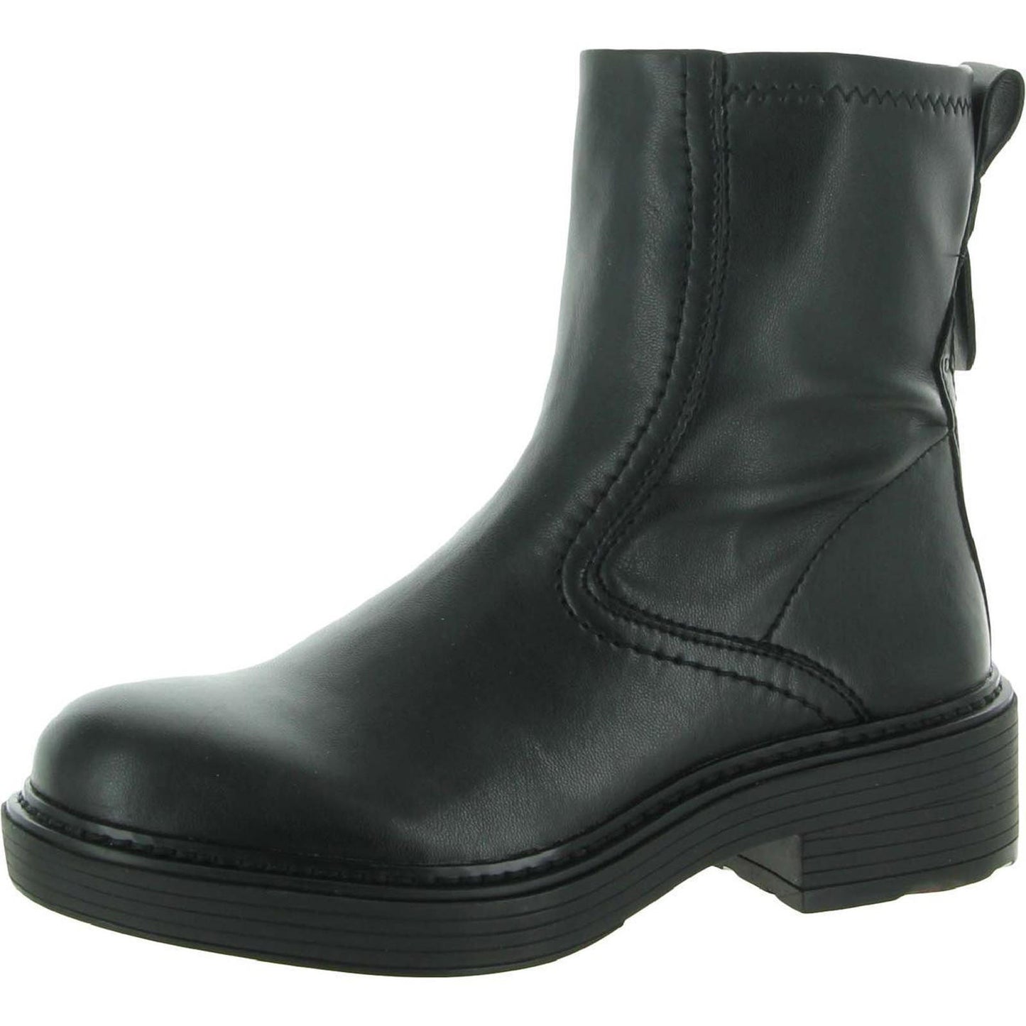 Franco Sarto Womens Karbon Zipper Pull On Ankle Boots 7 Medium (B,M) / Black