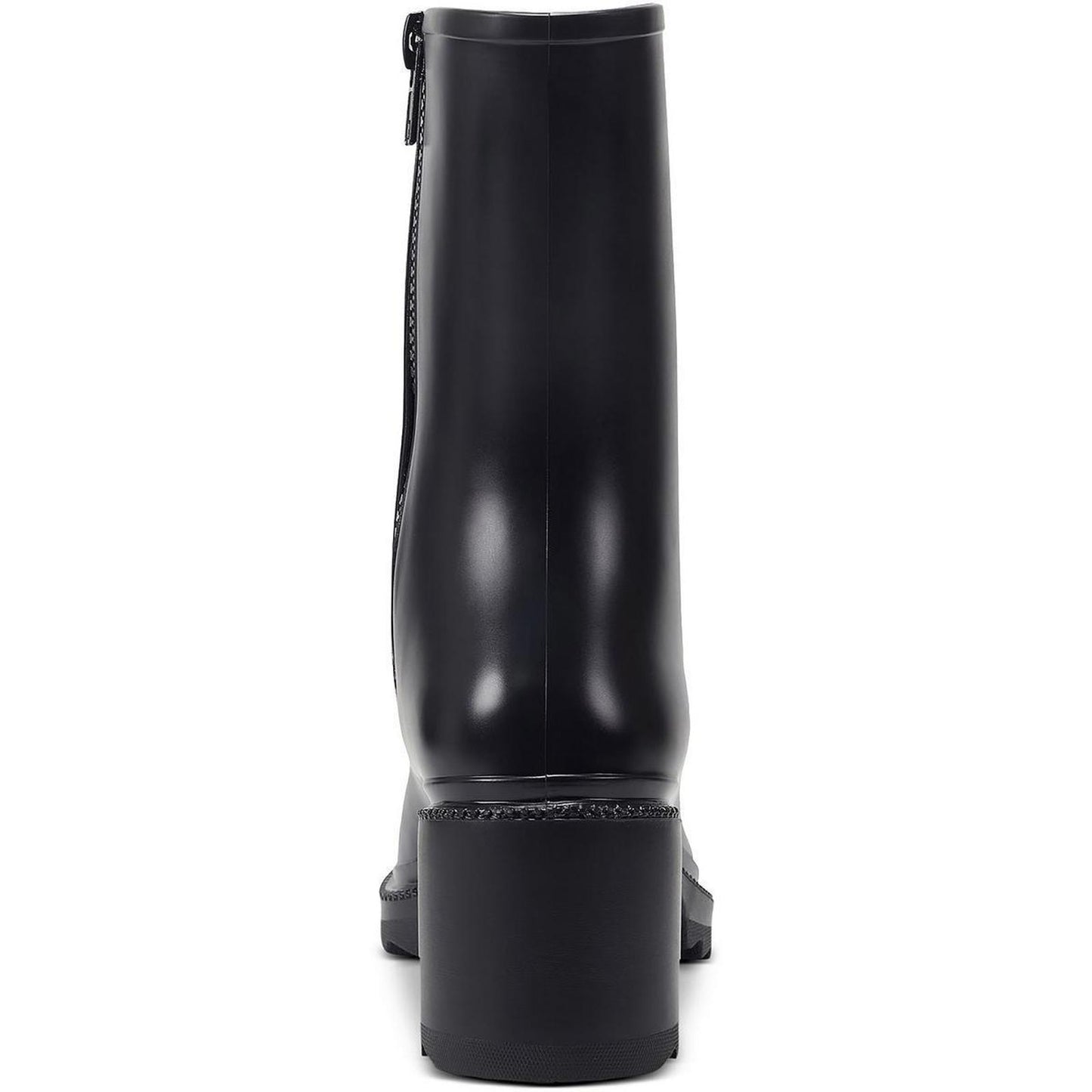 INC Womens Everett Zipper Outdoor Platform Rain Boots Shoes