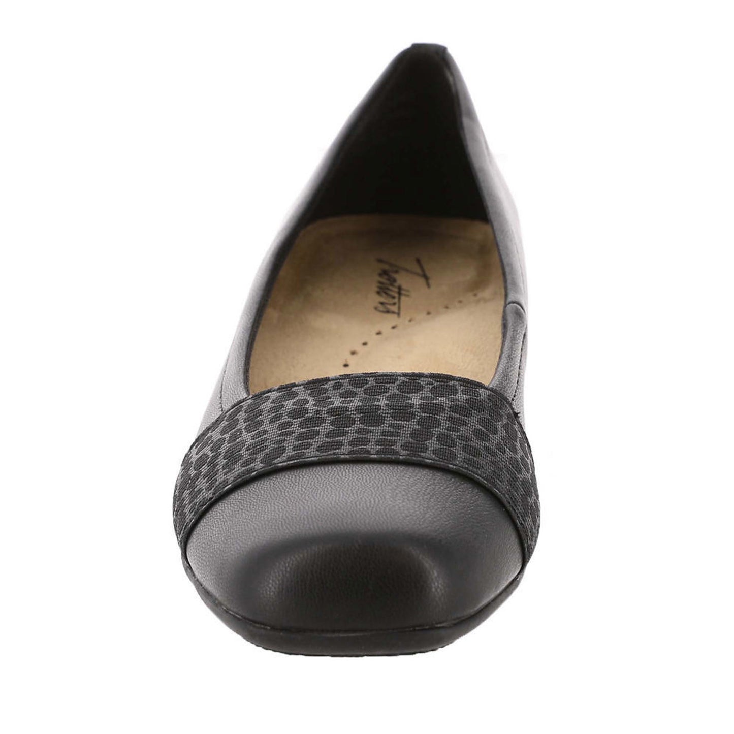 Trotters Womens Samantha Flats 8.5 Narrow (AA,N) / Black/Croc