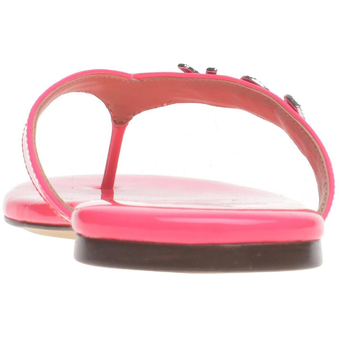 Wild Pair Womens Fantasia Patent Embellished Flat Sandals Shoes