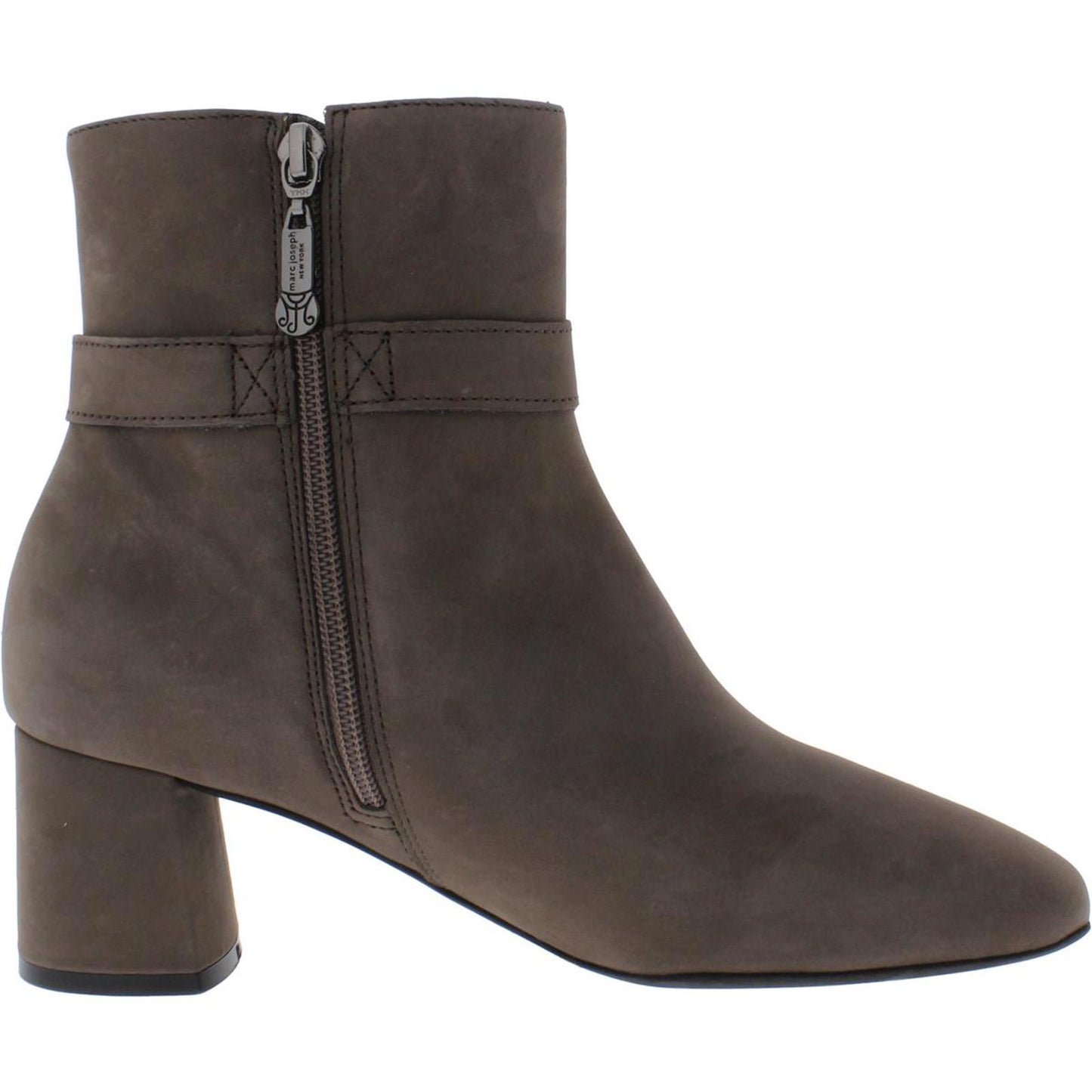 Marc Joseph Womens Madison Buckle Block Heel Ankle Boots Shoes 5