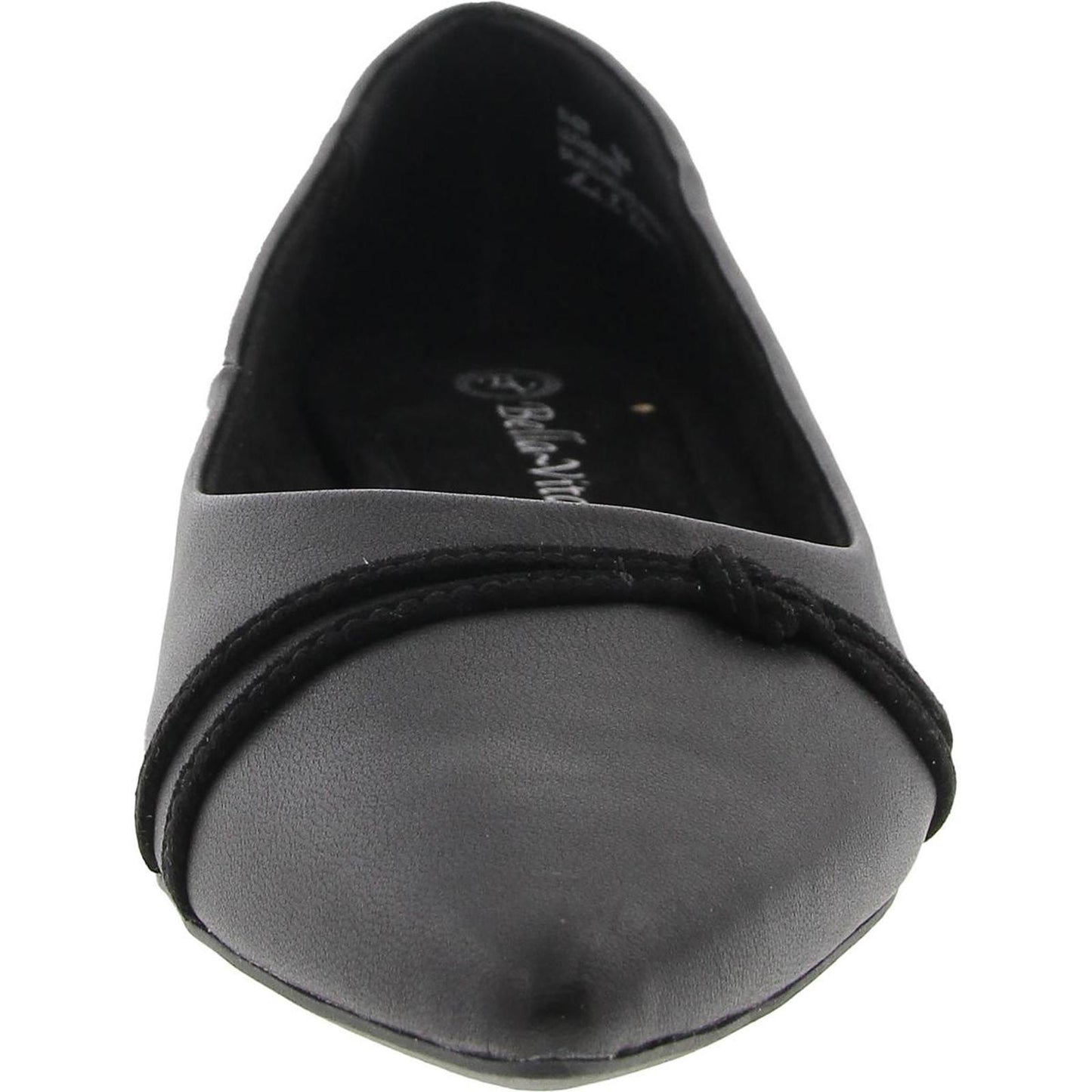 Bella Vita Rhea - Zapatos planos lisos para mujer, talla 7.5 mediana (B,M) / Cuero negro