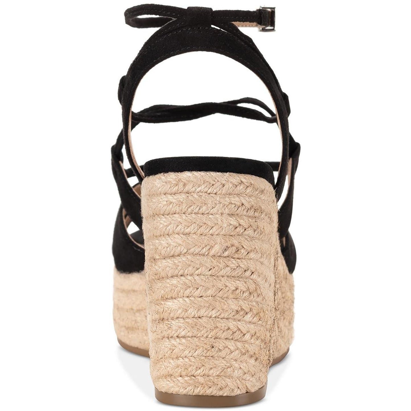 Sun + Stone Womens TIINSLEY Black Wedge Sandals Shoes 9 Medium (B,M)