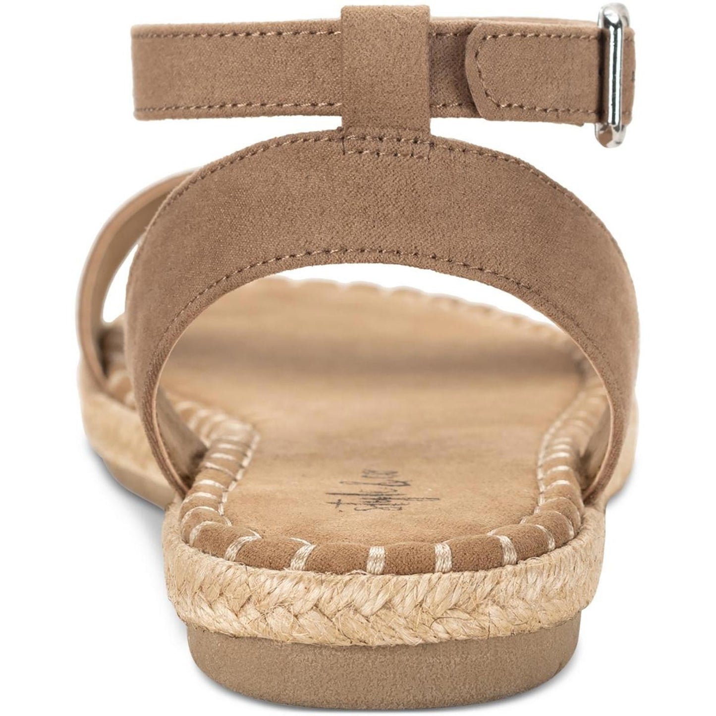 Style & Co. Womens Peggyy Taupe Ankle Strap Shoes 7.5 Medium (B,M)