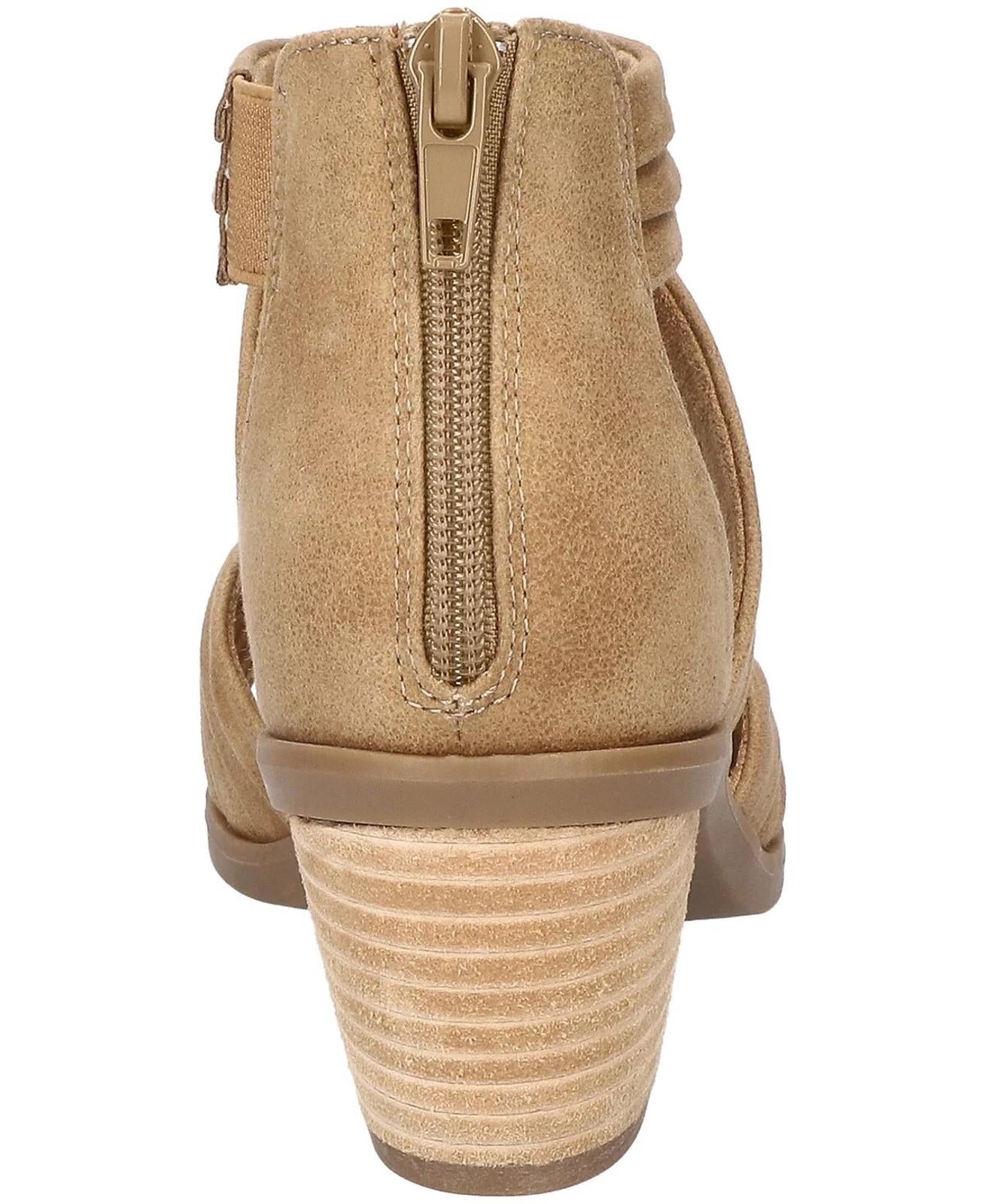 Sandalias de gladiador con cremallera Bella Vita para mujer, 9.5 estrechas (AA, N) / Bronceado