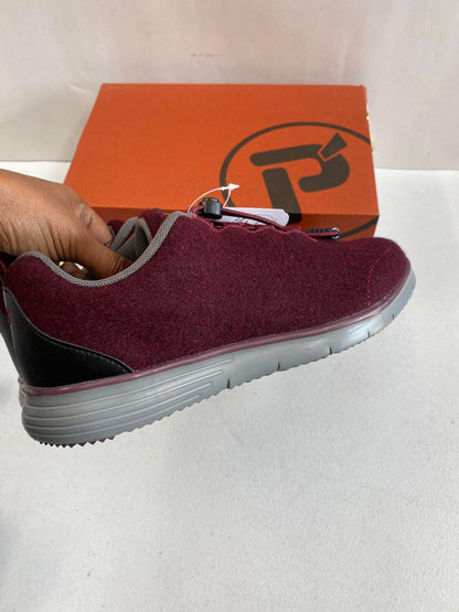 Zapatillas deportivas ligeras Propet Travel Fit Prestige para mujer, talla 6 estrecha (AA, N) / Franela burdeos