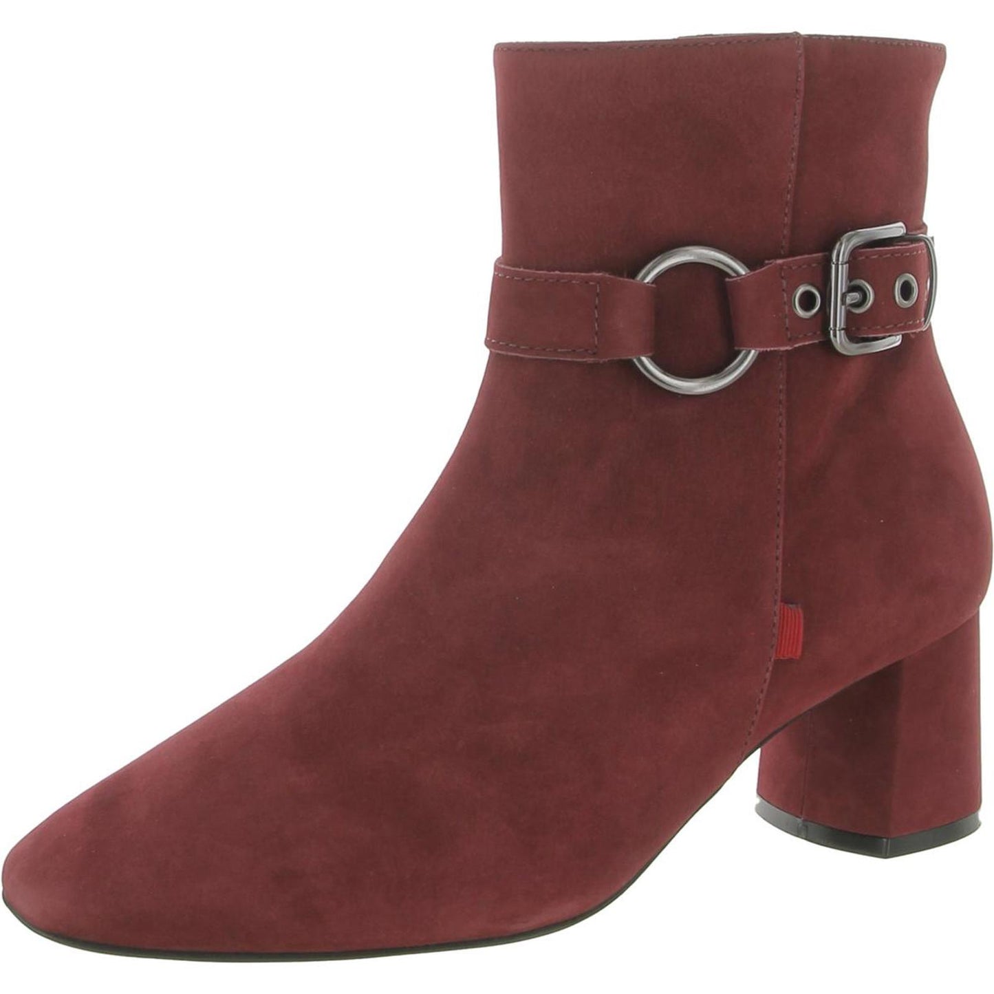 Marc Joseph Womens Madison Buckle Block Heel Ankle Boots Shoes 5