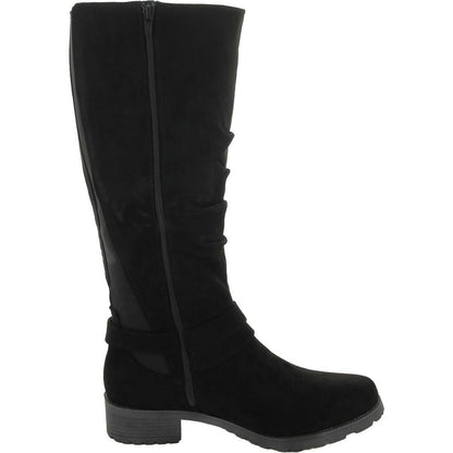 White Mountain Womens Dayna Black Over-The-Knee Boots 8.5 Medium (B,M)