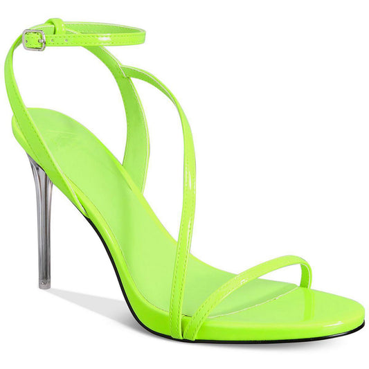 Aaj By Aminah Womens Zayn Leather Evening Stiletto Heels Sandals