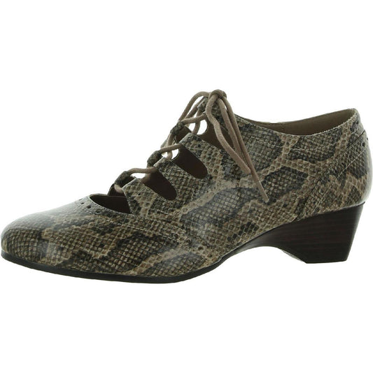 Bella Vita Womens Posie II Oxford Lace-Up Cutouts Pumps Shoes 8.5 Narrow