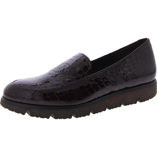 VANELi Womens Jimmy Brown Faux Leather Loafers Shoes 7 Narrow (AA,N)
