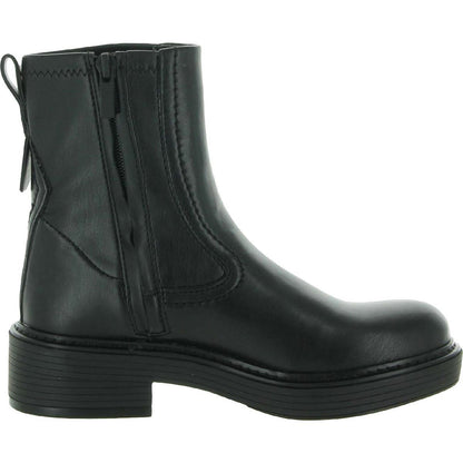Franco Sarto Womens Karbon Zipper Pull On Ankle Boots 7 Medium (B,M) / Black