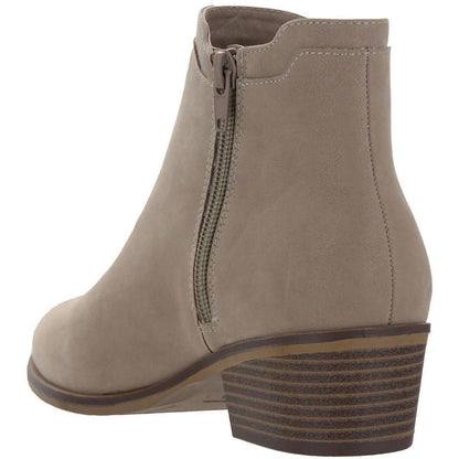 Mia Amore Womens Talya Block Heel Ankle Chelsea Boots 8.5 Medium (B,M) / STN Bruss