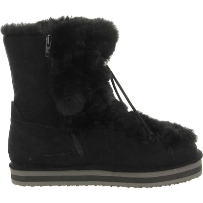 Sun + Stone Womens Remii Faux Suede Fuzzy Winter & Snow Boots Shoes 7