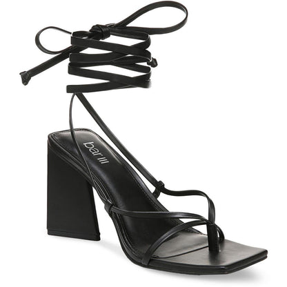 Sandalias de tacón cónico Auroraap para mujer Bar III, color negro, talla 42 (B, M)