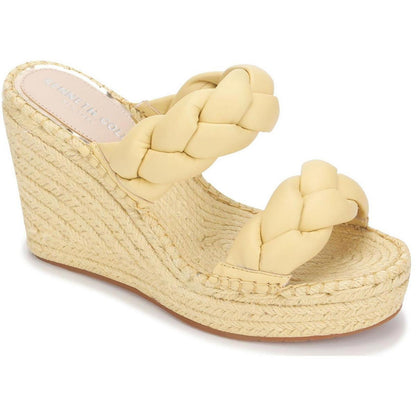 Kenneth Cole New York Womens Olivia Braid Wedge Sandals 7.5 Medium (B,M)