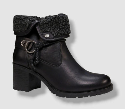 GC Shoes Womens Doja Faux Leather Booties