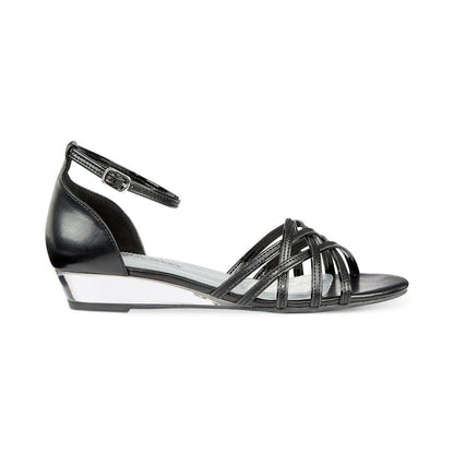 Easy Street Womens Tarrah Black Evening Sandals Shoes 8.5 Medium (B,M)