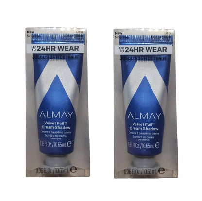 Paquete de 2 sombras de ojos en crema Almay Velvet Foil, Lunar Disco 060
