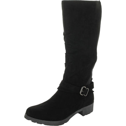 White Mountain Womens Dayna Black Over-The-Knee Boots 8.5 Medium (B,M)