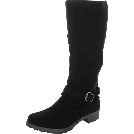 White Mountain Womens Dayna Black Over-The-Knee Boots 8.5 Medium (B,M)