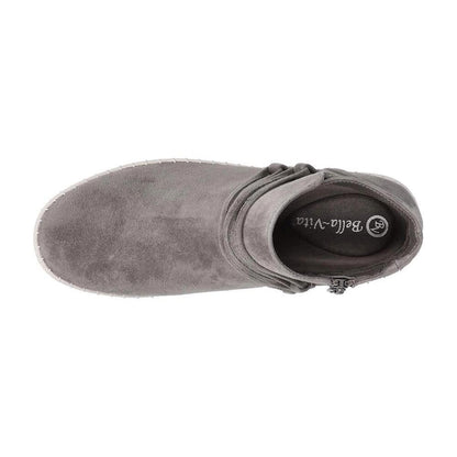 Bella Vita Women's Falynn, Grey Suede Leather, 9 X-Wide