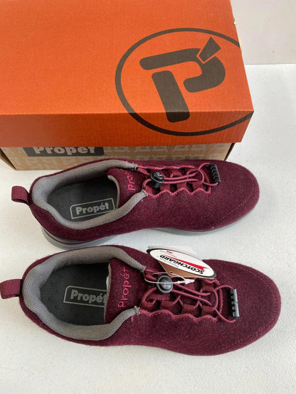 Zapatillas deportivas ligeras Propet Travel Fit Prestige para mujer, talla 6 estrecha (AA, N) / Franela burdeos